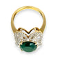 XMAS DEAL | 14kt Gold Emerald Majesty Statement Ring Valuation $4,900