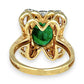XMAS DEAL | 14kt Gold Emerald Majesty Statement Ring Valuation $4,900