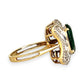 XMAS DEAL | 14kt Gold Emerald Majesty Statement Ring Valuation $4,900