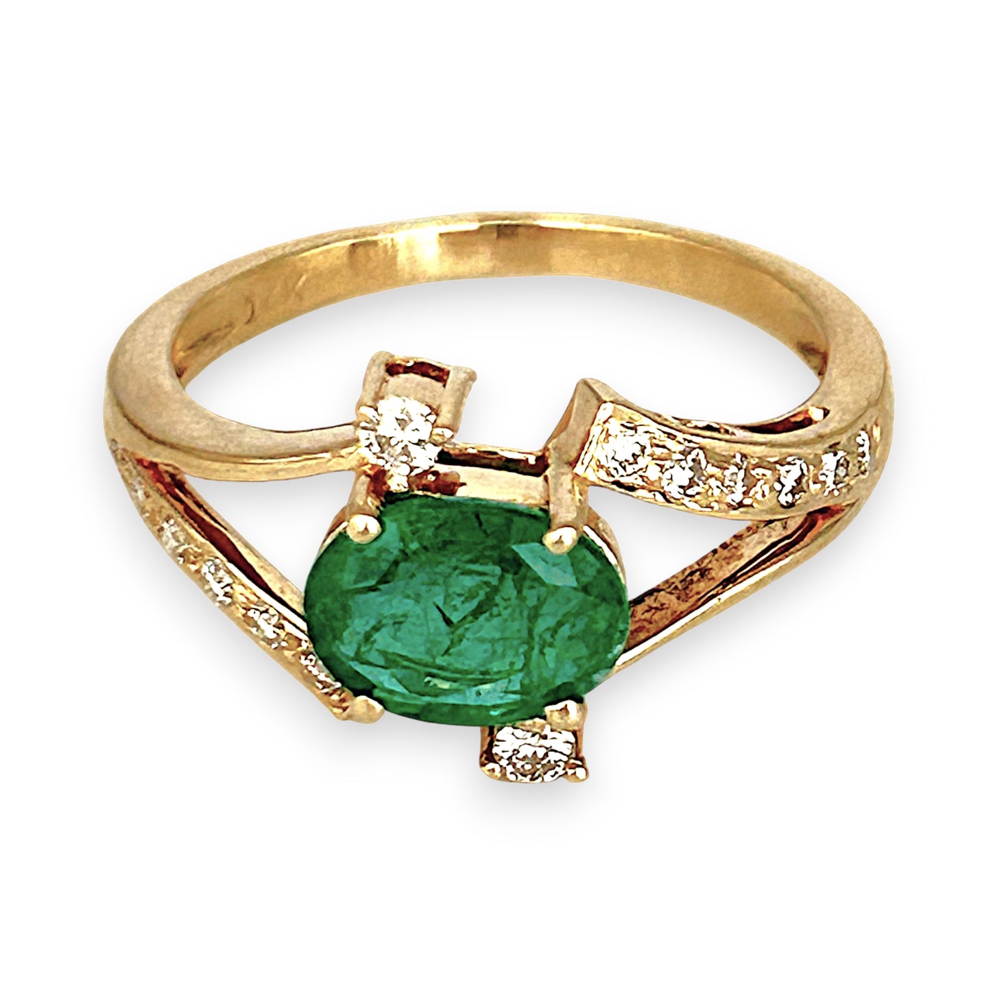 XMAS DEAL | 14kt Gold Verdant Embrace Ring Valuation $4,100