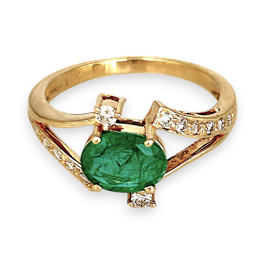 XMAS DEAL | 14kt Gold Verdant Embrace Ring Valuation $4,100