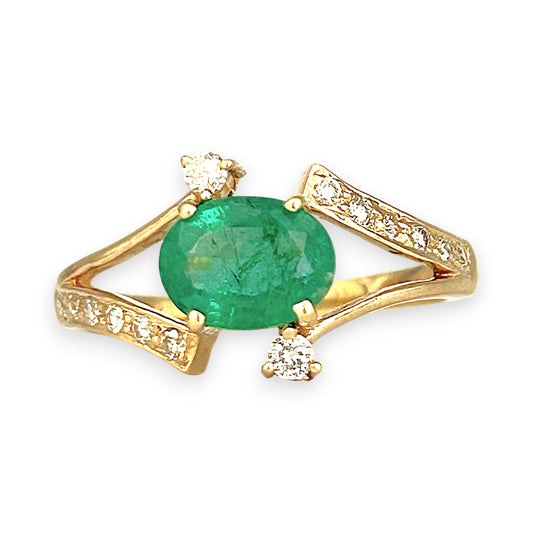 XMAS DEAL | 14kt Gold Verdant Embrace Ring Valuation $4,100