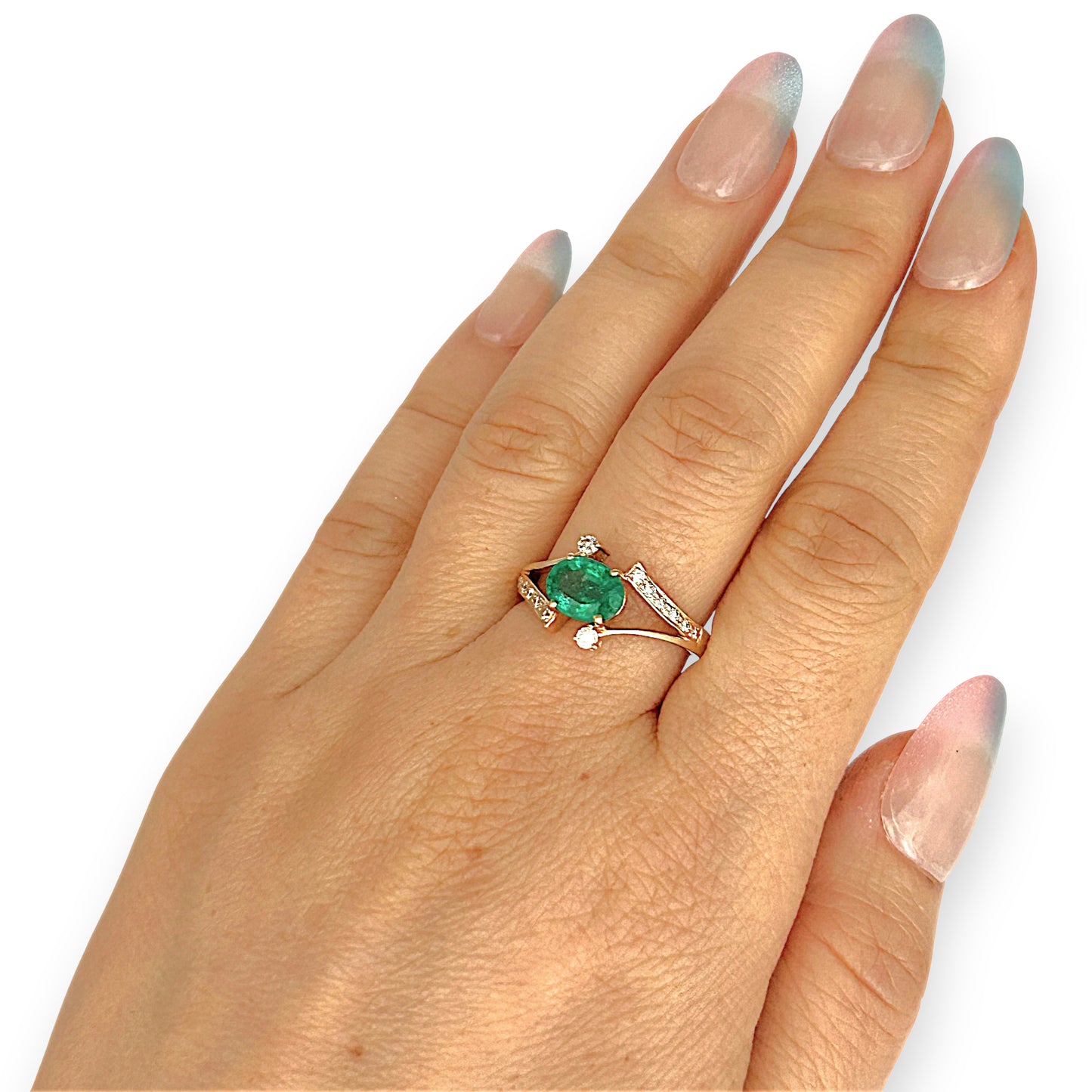 XMAS DEAL | 14kt Gold Verdant Embrace Ring Valuation $4,100