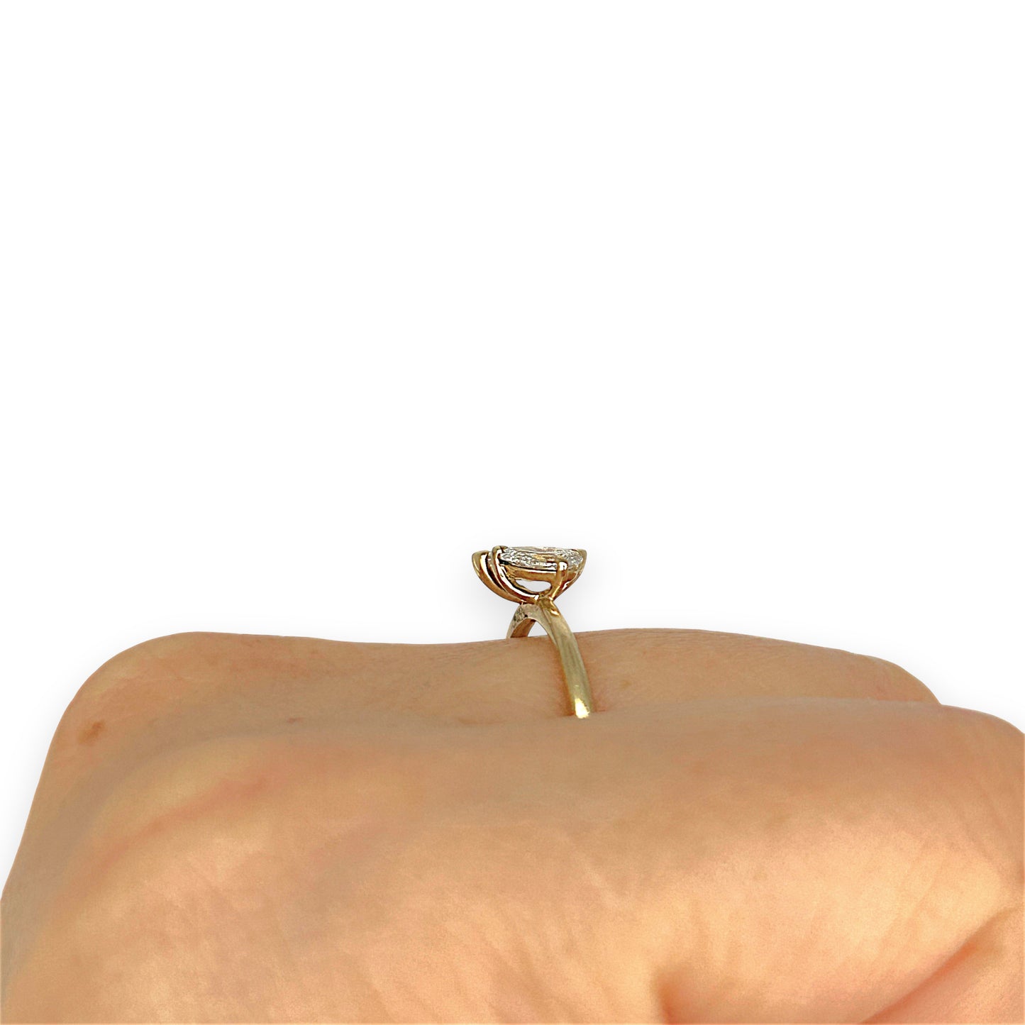 GOLD DEAL | 9ct Gold Raidance Duo Curve Diamond Ring Size L, TDW 0.62ct.