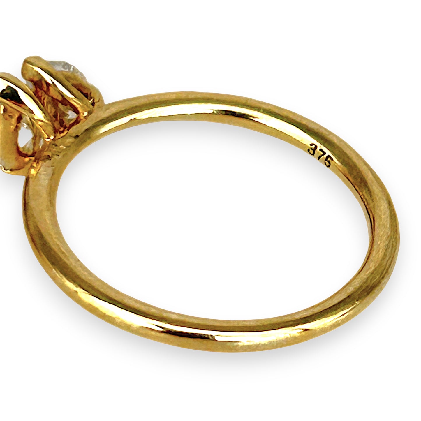 GOLD DEAL | 9ct Gold Raidance Duo Curve Diamond Ring Size L, TDW 0.62ct.