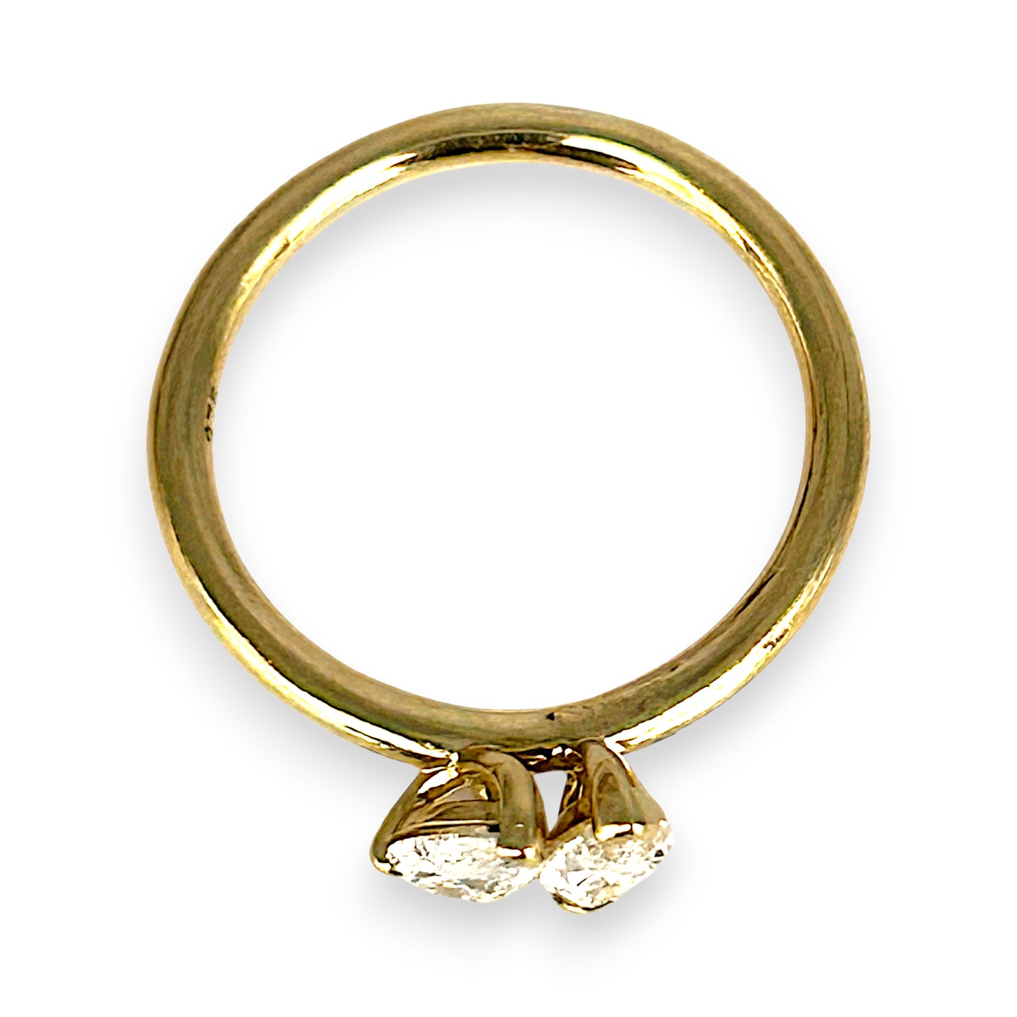 GOLD DEAL | 9ct Gold Raidance Duo Curve Diamond Ring Size L, TDW 0.62ct.