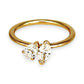 GOLD DEAL | 9ct Gold Raidance Duo Curve Diamond Ring Size L, TDW 0.62ct.