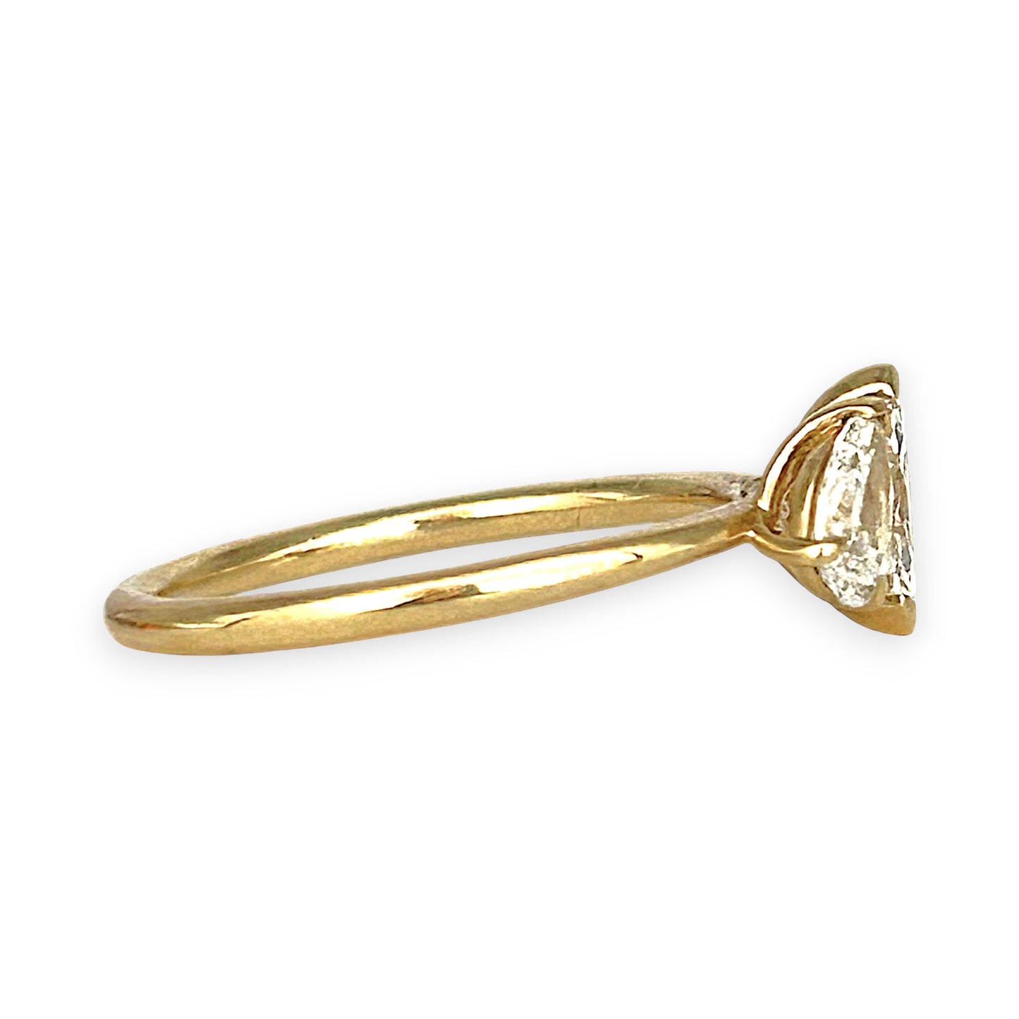 GOLD DEAL | 9ct Gold Raidance Duo Curve Diamond Ring Size L, TDW 0.62ct.