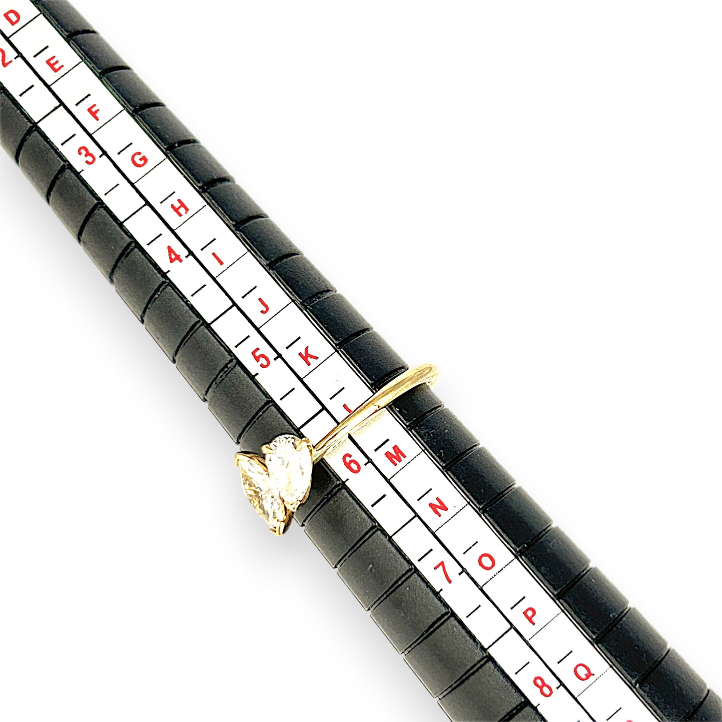 GOLD DEAL | 9ct Gold Raidance Duo Curve Diamond Ring Size L, TDW 0.62ct.