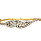 XMAS DEAL | 18kt Gold Diamond Infinity Bangle Valuation $9,500 TDW1.27ct.