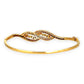 XMAS DEAL | 18kt Gold Diamond Infinity Bangle Valuation $9,500 TDW1.27ct.