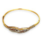 XMAS DEAL | 18kt Gold Diamond Infinity Bangle Valuation $9,500 TDW1.27ct.