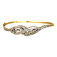 XMAS DEAL | 18kt Gold Diamond Infinity Bangle Valuation $9,500 TDW1.27ct.