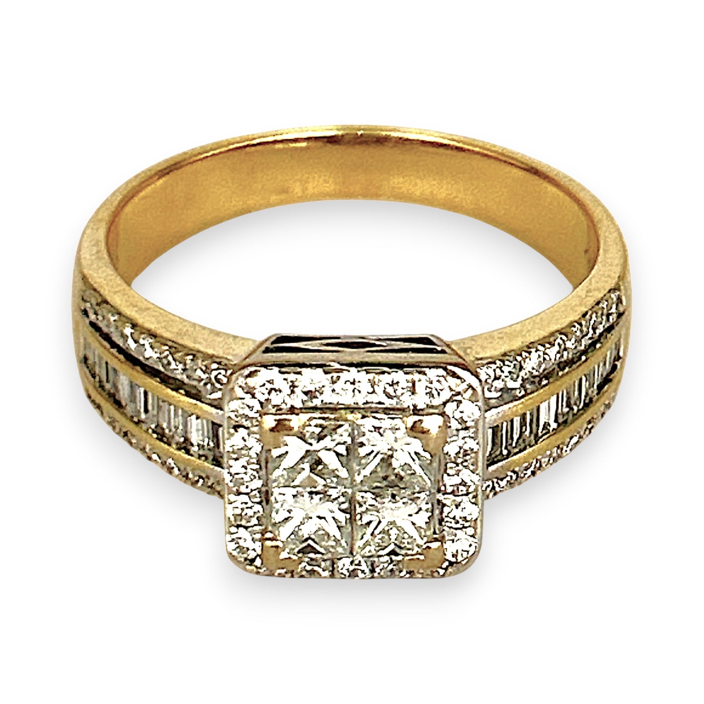 XMAS DEAL | 18kt Gold  Imperial Glow Diamond Ring TDW 1.70ct. Valuation $10,900