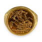 GOLD DEAL | FLASH SALE 22ct (22K) Half Soveriegn 18ct (18K) Gold Ring Valuation $7,300