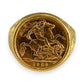 GOLD DEAL | FLASH SALE 22ct (22K) Half Soveriegn 18ct (18K) Gold Ring Valuation $7,300