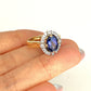XMAS DEAL | 18kt Gold Twilight Bloom Tanzanite Ring Valuation $7,450