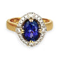 XMAS DEAL | 18kt Gold Twilight Bloom Tanzanite Ring Valuation $7,450