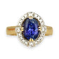 XMAS DEAL | 18kt Gold Twilight Bloom Tanzanite Ring Valuation $7,450