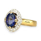 XMAS DEAL | 18kt Gold Twilight Bloom Tanzanite Ring Valuation $7,450