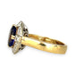 XMAS DEAL | 18kt Gold Twilight Bloom Tanzanite Ring Valuation $7,450