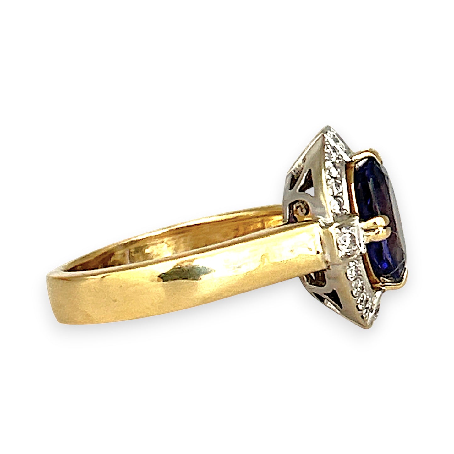 XMAS DEAL | 18kt Gold Twilight Bloom Tanzanite Ring Valuation $7,450