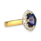 XMAS DEAL | 18kt Gold Twilight Bloom Tanzanite Ring Valuation $7,450
