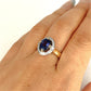 XMAS DEAL | 18kt Gold Twilight Bloom Tanzanite Ring Valuation $7,450