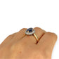 XMAS DEAL | 18kt Gold Twilight Bloom Tanzanite Ring Valuation $7,450