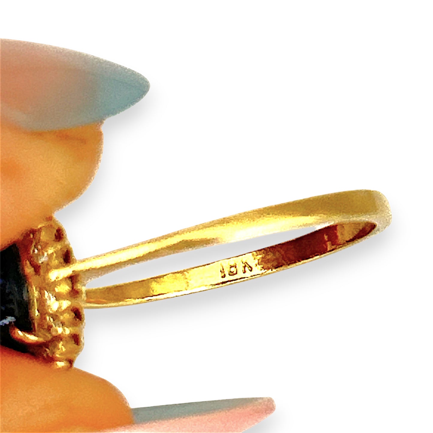 XMAS DEAL | 18kt Gold Midnight Radiance  Ring Valuation: $3,700