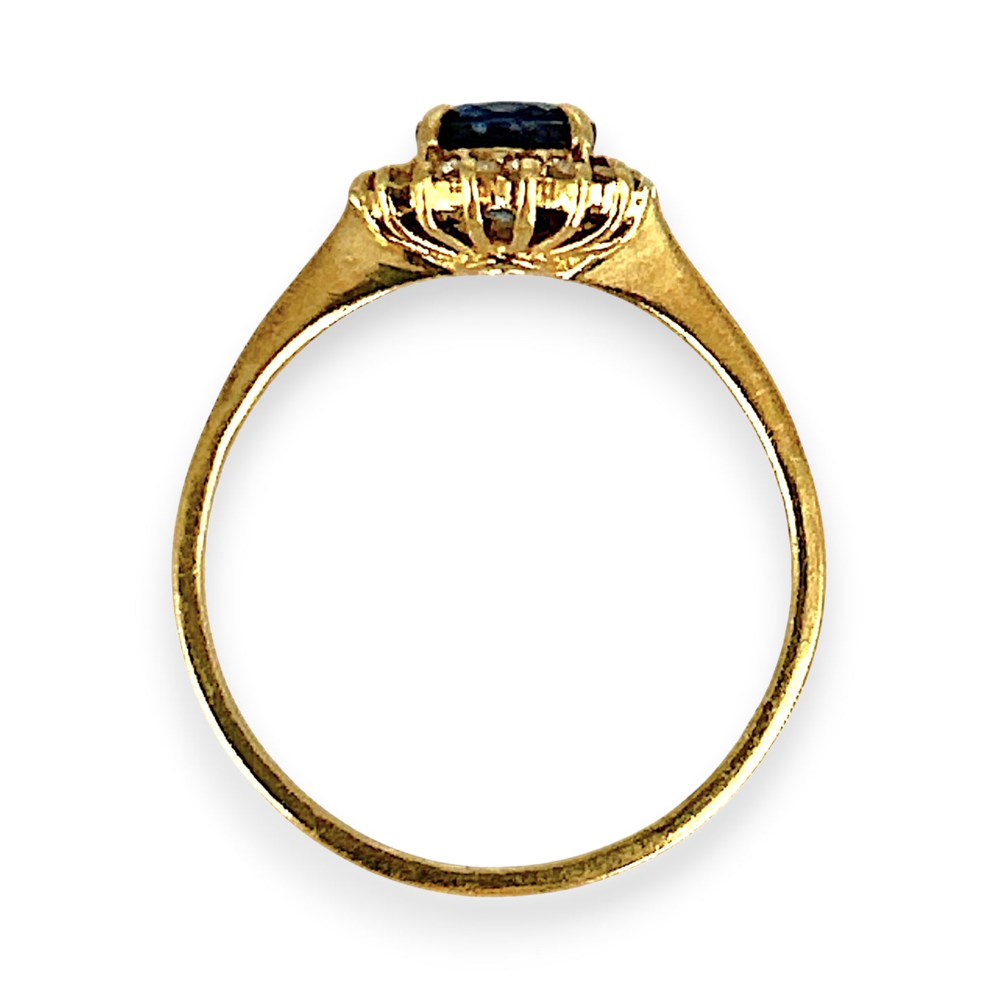 XMAS DEAL | 18kt Gold Midnight Radiance  Ring Valuation: $3,700