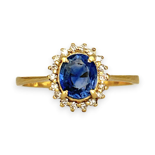 XMAS DEAL | 18kt Gold Midnight Radiance  Ring Valuation: $3,700
