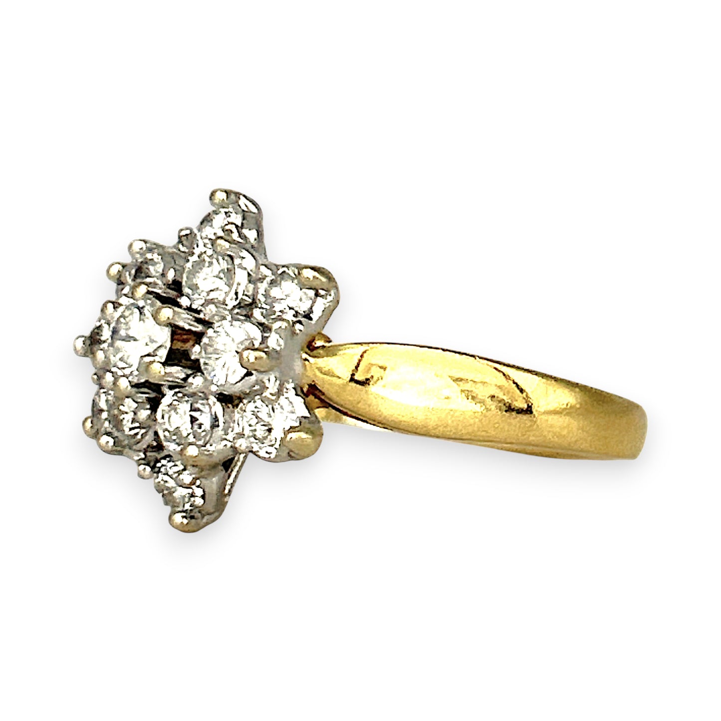 XMAS DEAL | 18kt Gold Golden Bloom Diamond Ring Valuation: $8,000