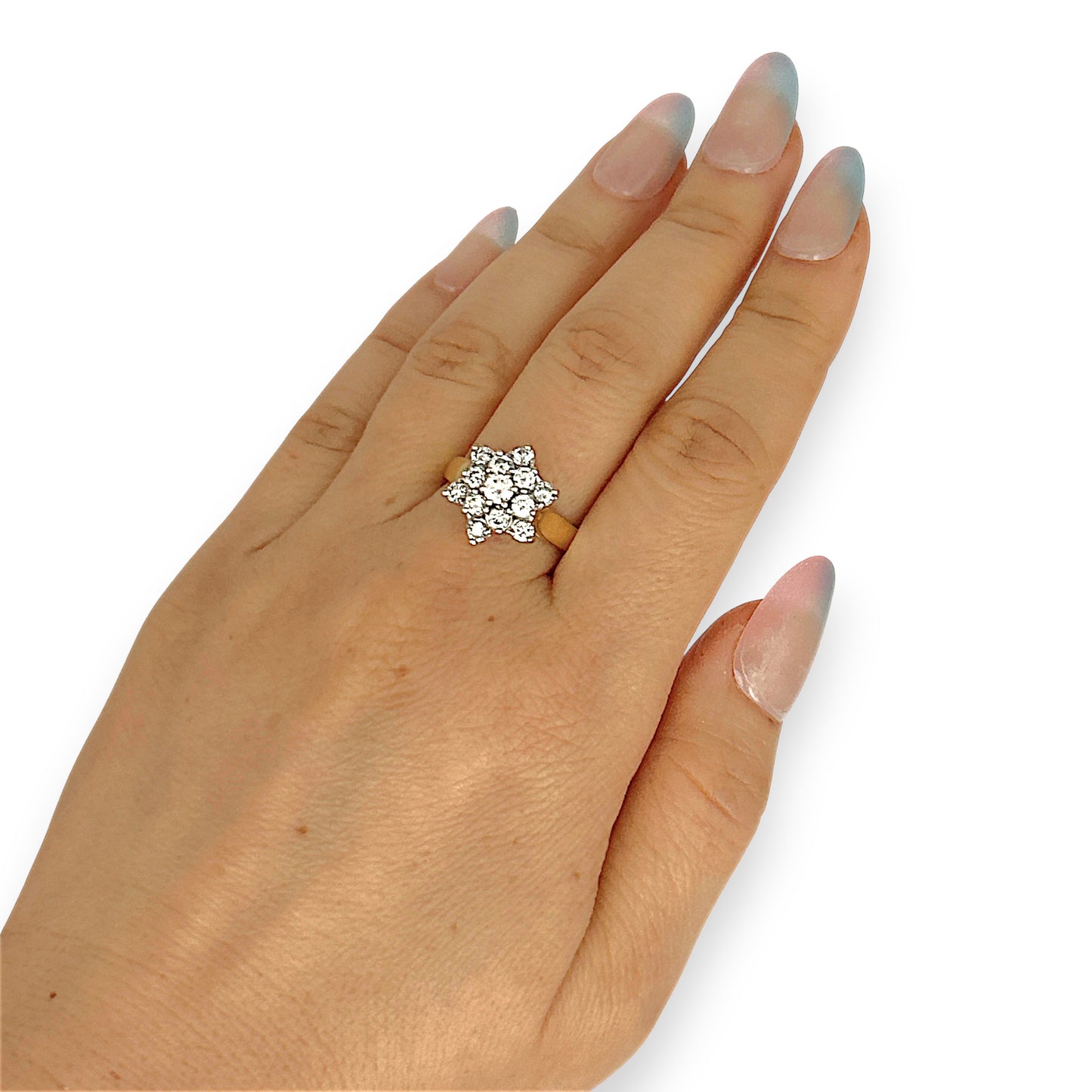XMAS DEAL | 18kt Gold Golden Bloom Diamond Ring Valuation: $8,000