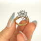 XMAS DEAL | 18kt Gold Golden Bloom Diamond Ring Valuation: $8,000
