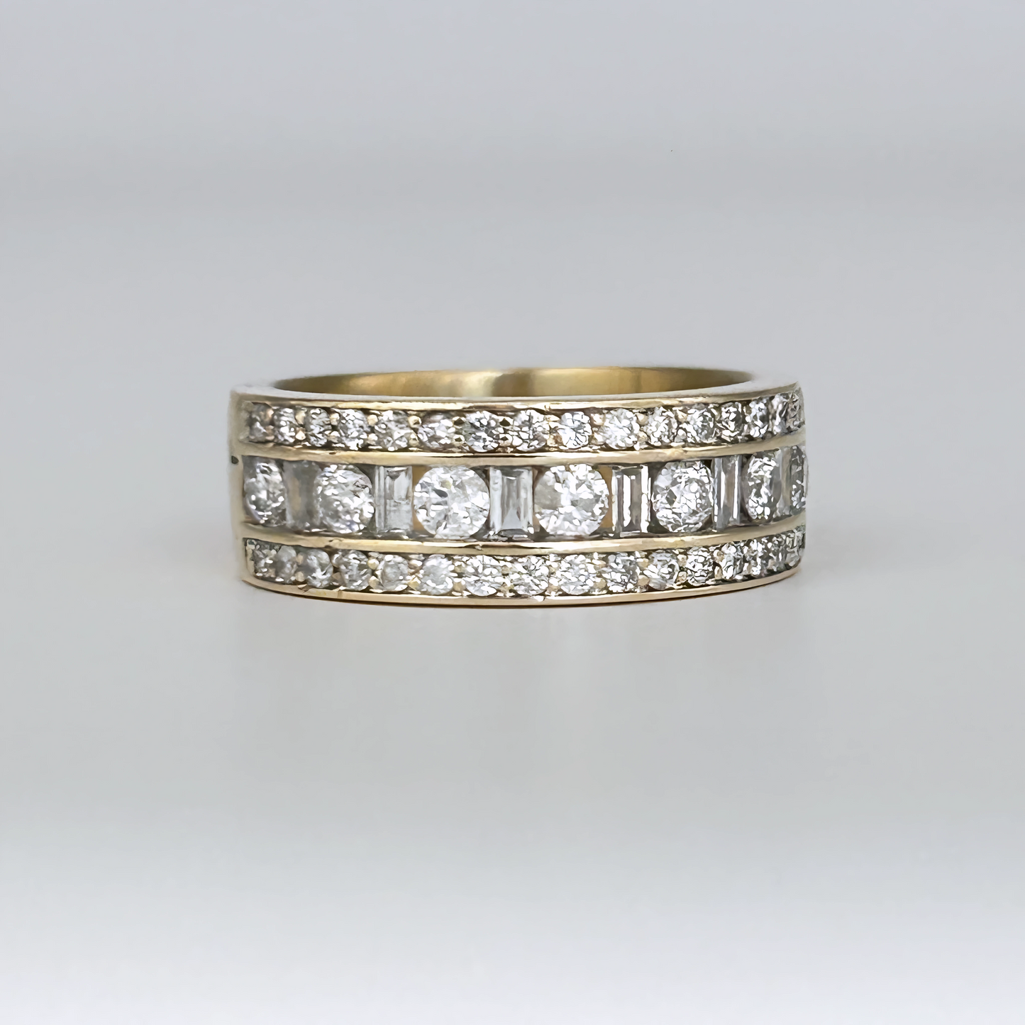 GOLD DEAL | 9kt Gold Trinity Radiance 1.07ct Diamond Band Valuation $4,700