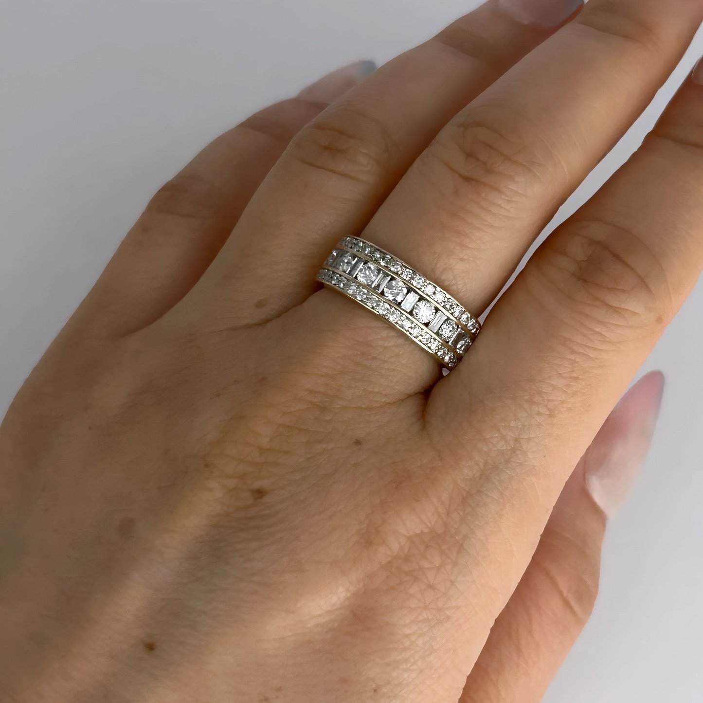 GOLD DEAL | 9kt Gold Trinity Radiance 1.07ct Diamond Band Valuation $4,700