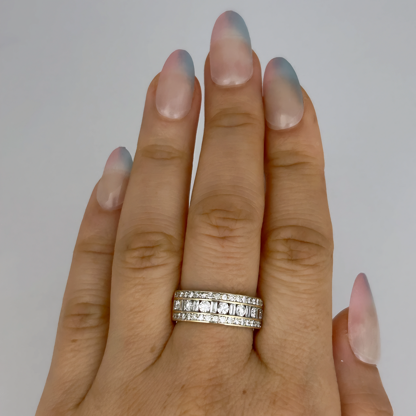 GOLD DEAL | 9kt Gold Trinity Radiance 1.07ct Diamond Band Valuation $4,700