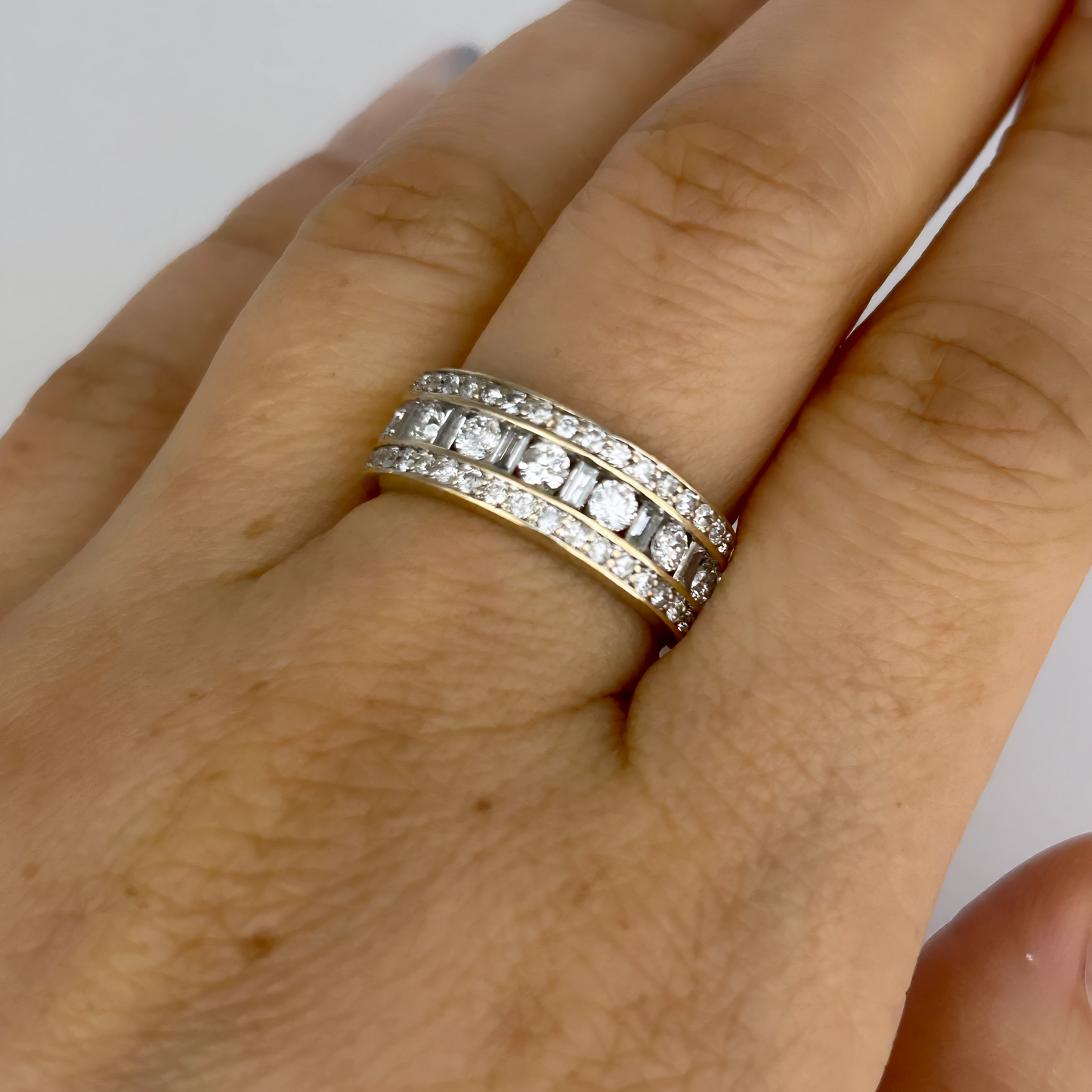 GOLD DEAL | 9kt Gold Trinity Radiance 1.07ct Diamond Band Valuation $4,700