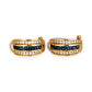 XMAS DEAL | 18kt Gold Vintage Sapphire & Diamond Earrings Valuation $5,990