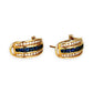 XMAS DEAL | 18kt Gold Vintage Sapphire & Diamond Earrings Valuation $5,990