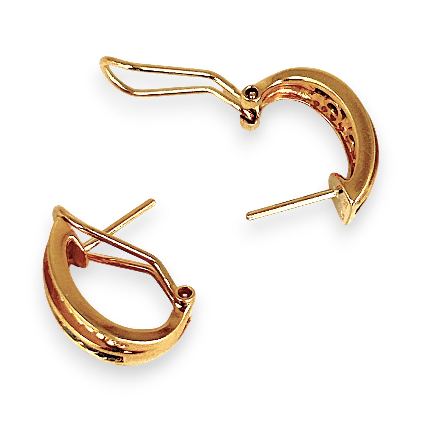 XMAS DEAL | 18kt Gold Vintage Sapphire & Diamond Earrings Valuation $5,990