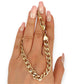 GOLD DEAL | 10ct (10k) Gold Refurbished Classic Curb Luxe Bracelet by Michael Hill 26cm
