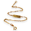 XMAS DEAL | 18kt Gold Elegant & Personal ID Bracelet 16cm