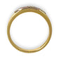 GOLD DEAL | 18ct (18K) Gold Pink Sapphire & Diamond Ring Size K1/2