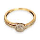 GOLD DEAL | 9ct Gold Étoile Cluster Ring TDW 0.25ct. Size O