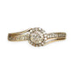 GOLD DEAL | 9ct Gold Étoile Cluster Ring TDW 0.25ct. Size O