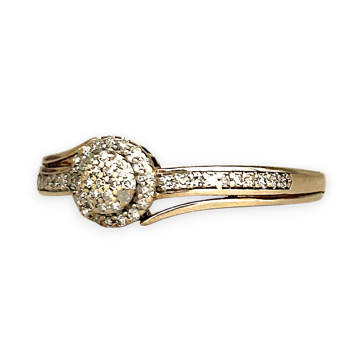 GOLD DEAL | 9ct Gold Étoile Cluster Ring TDW 0.25ct. Size O