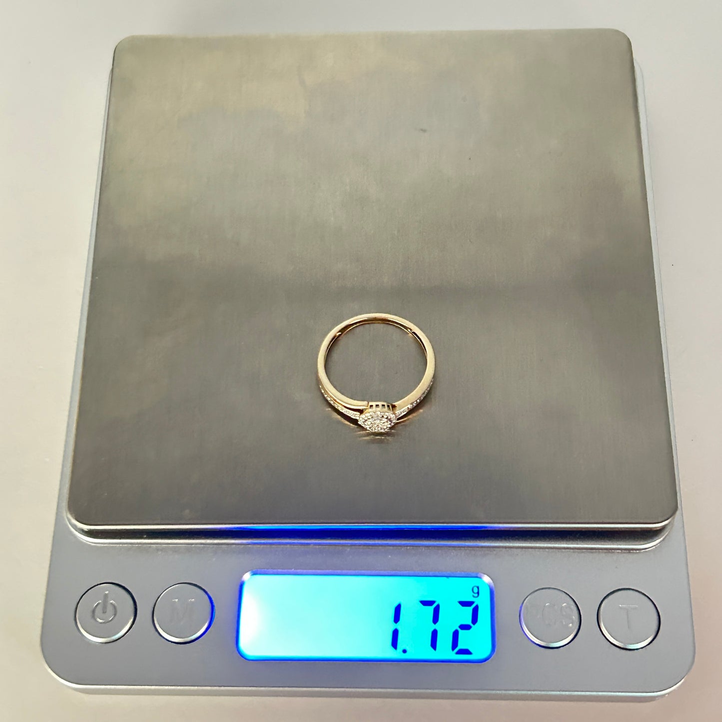 GOLD DEAL | 9ct Gold Étoile Cluster Ring TDW 0.25ct. Size O