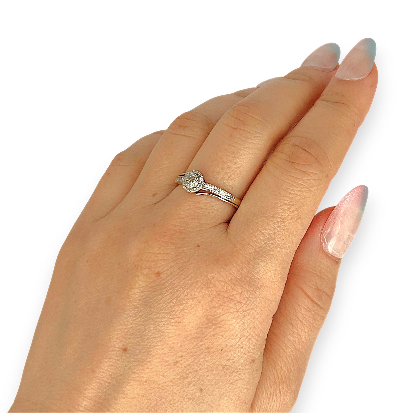 GOLD DEAL | 9ct Gold Étoile Cluster Ring TDW 0.25ct. Size O